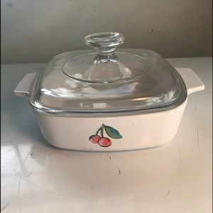 CorningWare Cherry Fruit Basket 1L Casserole w/lid